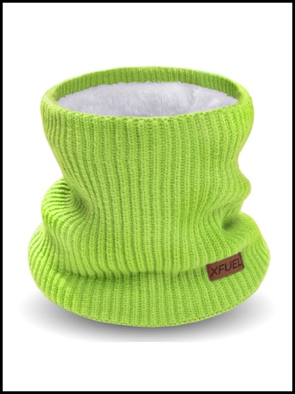 Kids Knitted Fleece Lined Neck Warmer Gaiter Winter Scarf Ski Mask